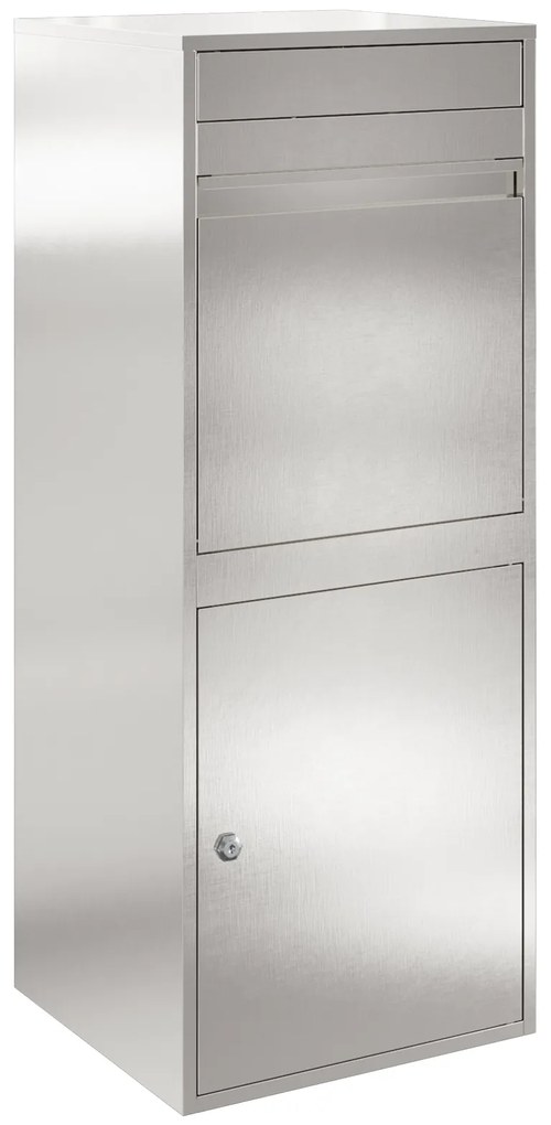 vidaXL Θυρίδα Πακέτων Μαύρο 41 x 38 x 103 εκ Ανοξείδωτο ατσάλι