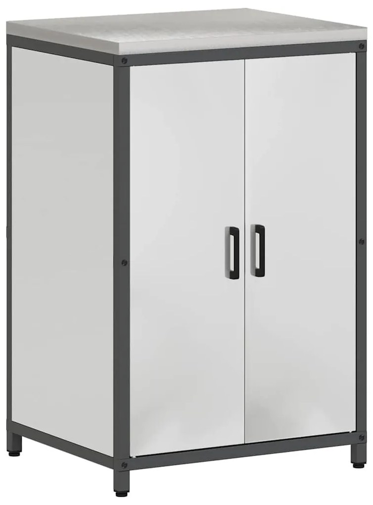vidaXL Σετ Αποθήκευσης Κουζίνας με ράφι Άλλο 3 pcs Ασημί 210 x 50 x 92 εκ