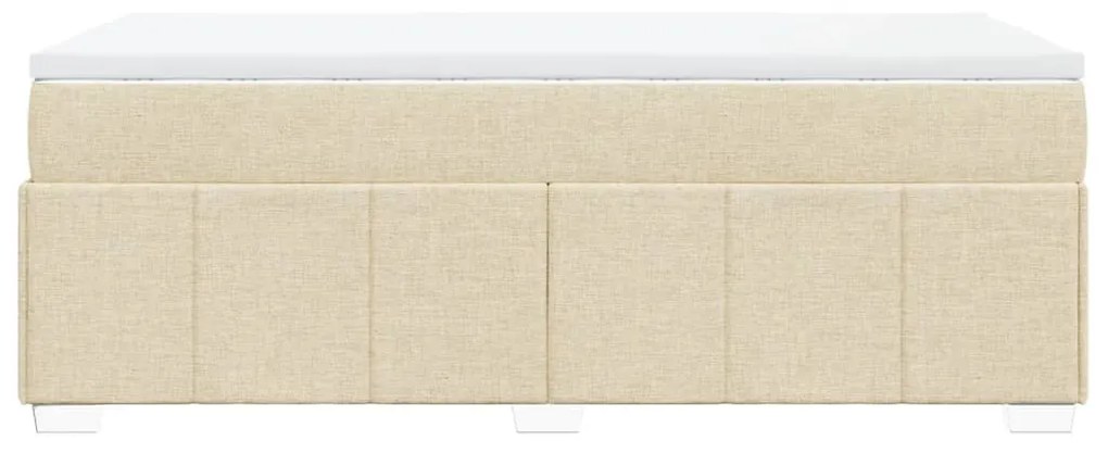 ΚΡΕΒΑΤΙ BOXSPRING ΜΕ ΣΤΡΩΜΑ ΚΡΕΜ 80 X 200 ΕΚ. ΥΦΑΣΜΑΤΙΝΟ 3285433