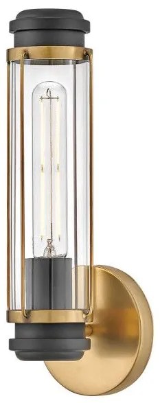 Απλίκα Φωτιστικό Μπάνιου 1xE27 IP44 Masthead Elstead Lighting HK-MASTHEAD1-HBBK Ορείχαλκος