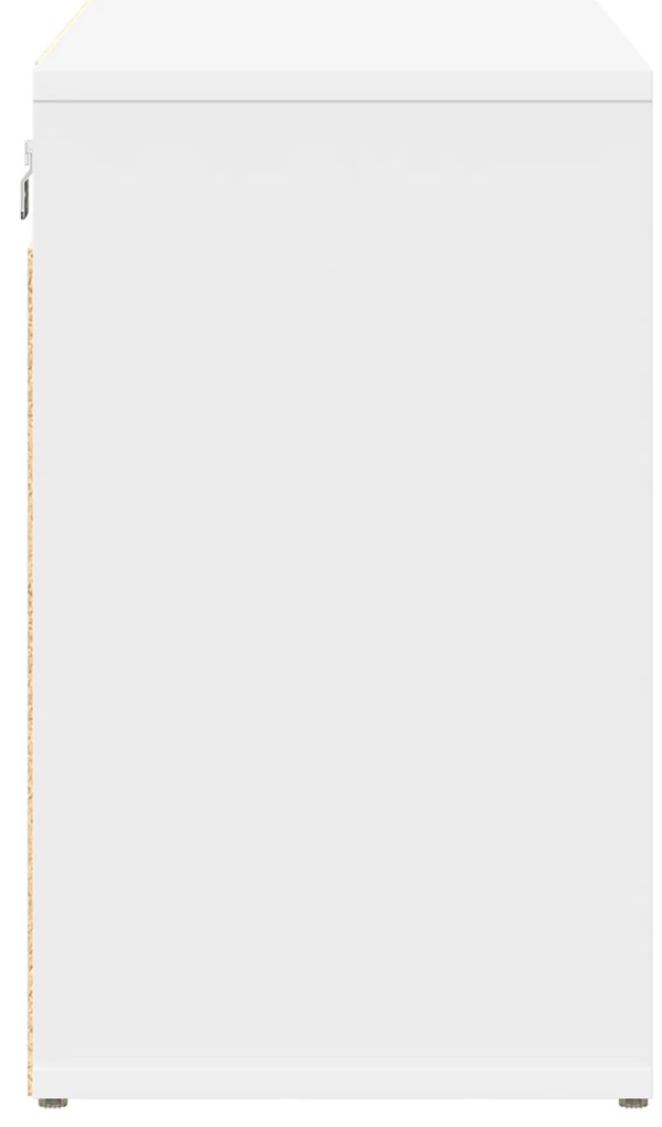 vidaXL Ντουλάπα Παπουτσιών Λευκό 103x30x51 εκ Επεξεργασμένο ξύλο