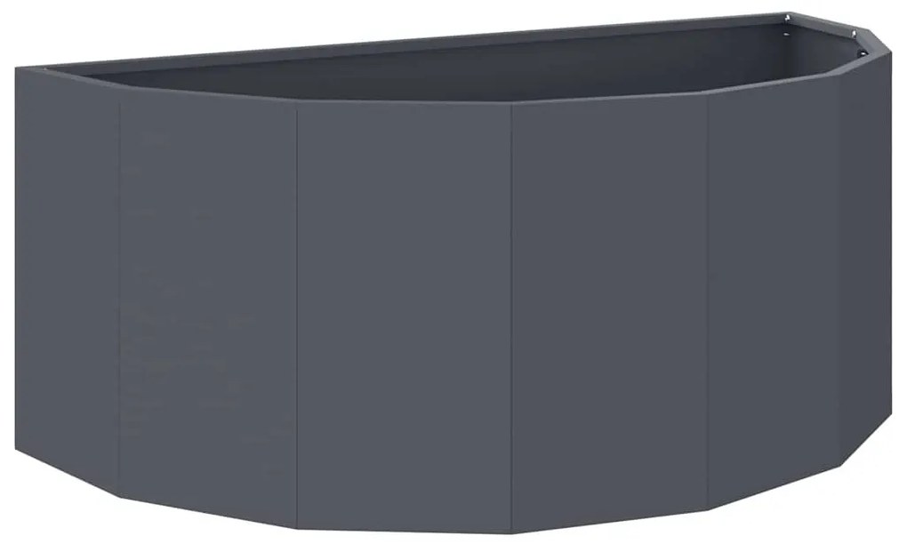 vidaXL Γλάστρα Ανθρακί 90 x 45 x 35 cm Ατσάλι