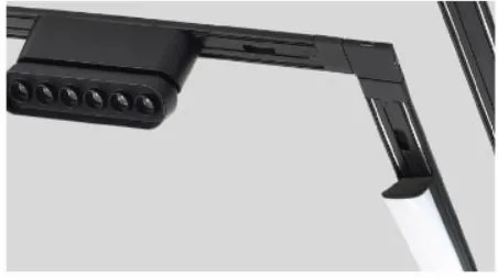 Φωτιστικό Οροφής - Σποτ Ράγας MF30-02-01 MAGNETIC FLEX Surface Mounted Black Magnetic Lighting System - 1.5W - 20W - 77-8978