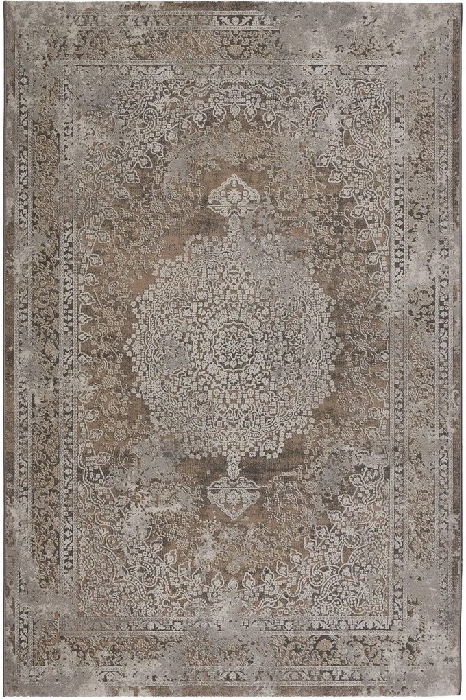 Χαλί Segovia 34154 970 Brown-Grey Βιοκαρπέτ 80X150cm