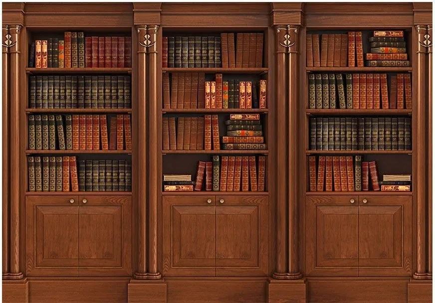 Αυτοκόλλητη φωτοταπετσαρία - Elegant Library - 147x105