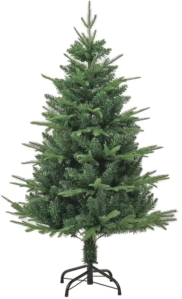 vidaXL Τεχνητό Χριστουγεννιάτικο Δέντρο με Φώτα και Σετ Μπάλες 120 cm