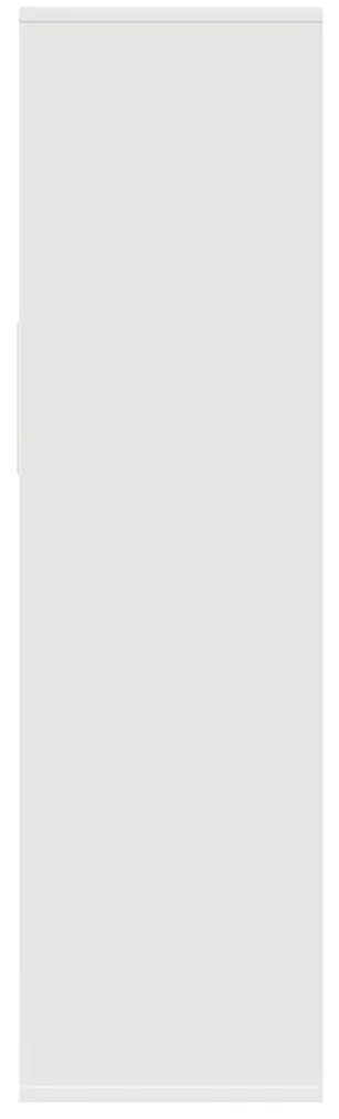 vidaXL Βιβλιοθήκη με 5 Ράφια Λευκή 34x31x112 εκ. Επεξεργασμένο Ξύλο