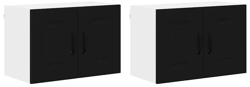 vidaXL Ντουλάπα Κουζίνας Kalmar 2 pcs Μαύρο 60 x 31 x 40 εκ