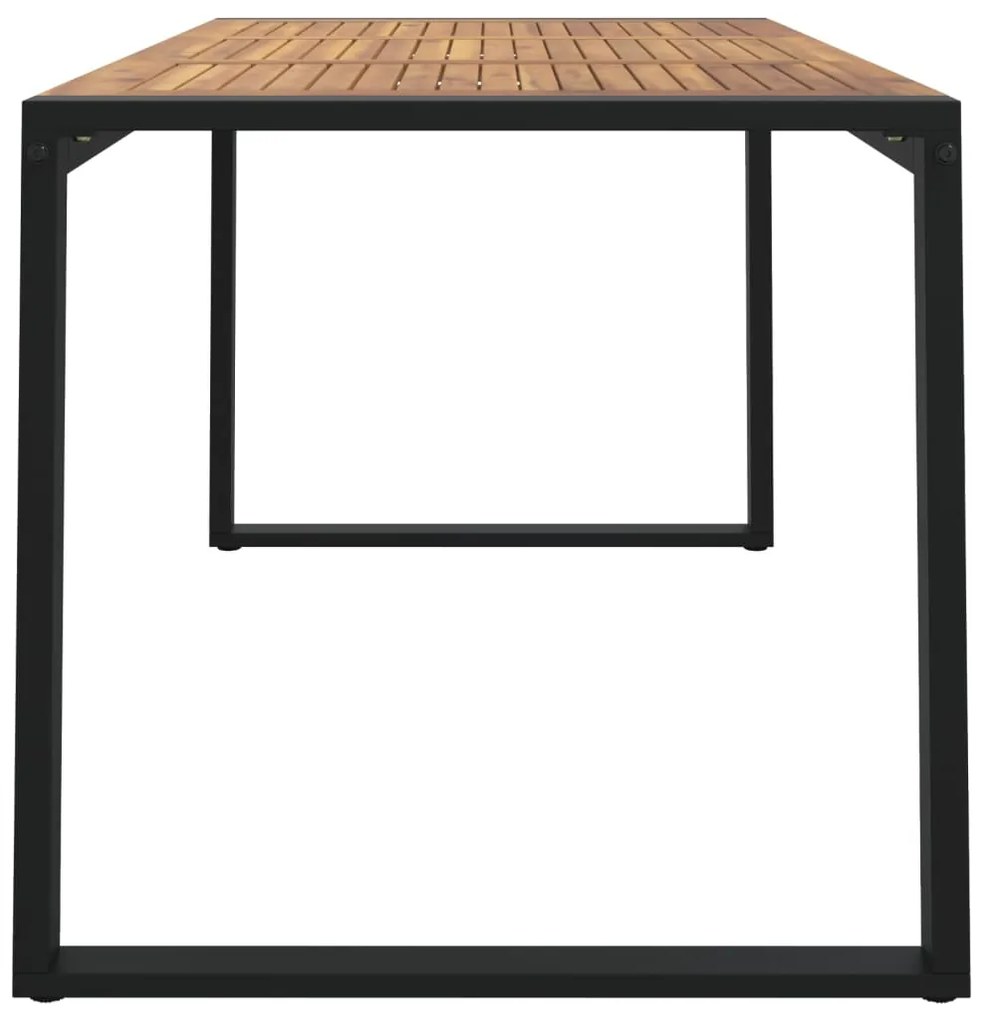 vidaXL Τραπέζι Κήπου Με Πόδια σε Σχήμα U 140x80x75 εκ. Μασίφ Ακακία