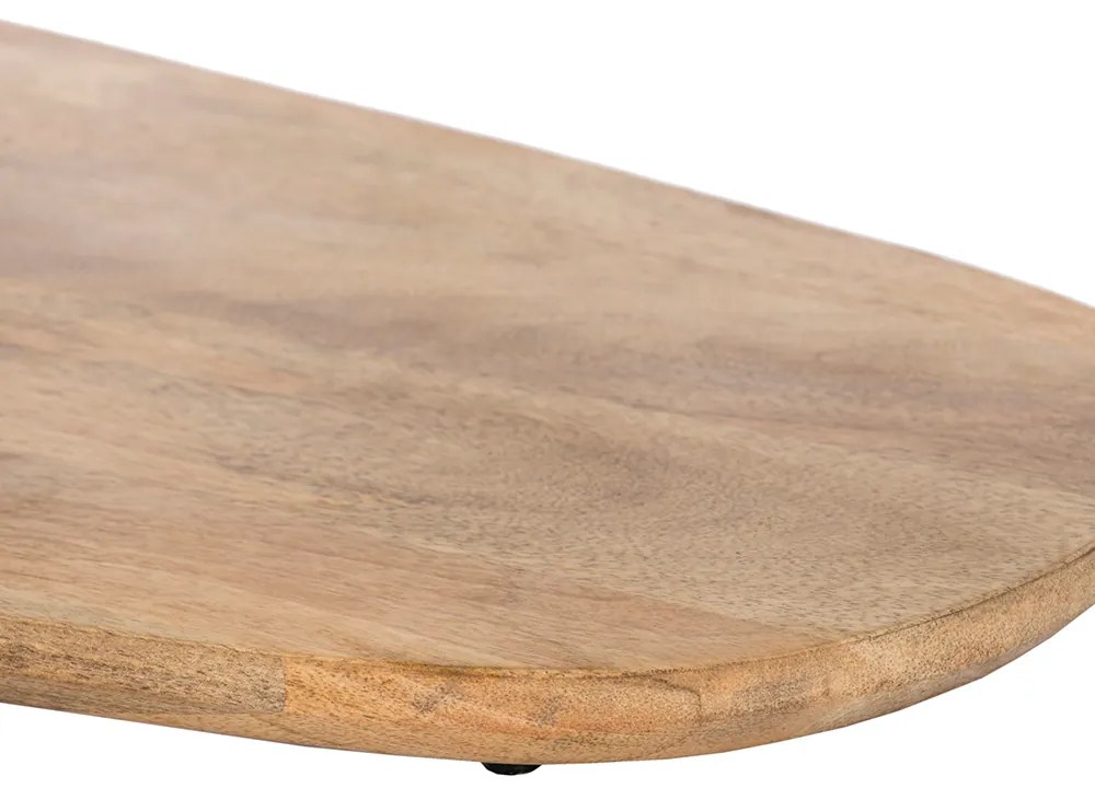 LEVEL COFFEE TABLE ΦΥΣΙΚΟ ΜΑΥΡΟ 95x65xH48cm - 04-1048