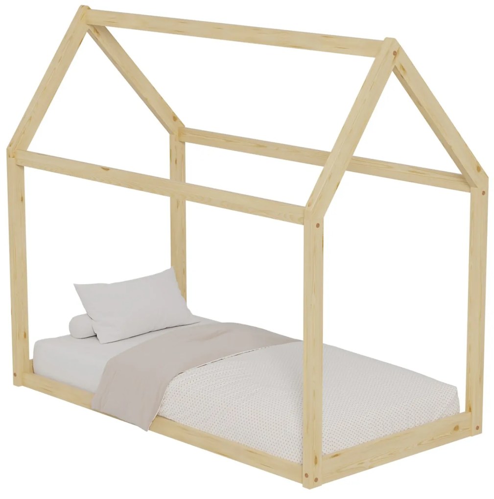 ΚΡΕΒΑΤΙ ΠΑΙΔΙΚΟ PEPE HM678.01 τ.MONTESSORI ΞΥΛΟ ΠΕΥΚΟ ΦΥΣΙΚΟ- 140x70εκ