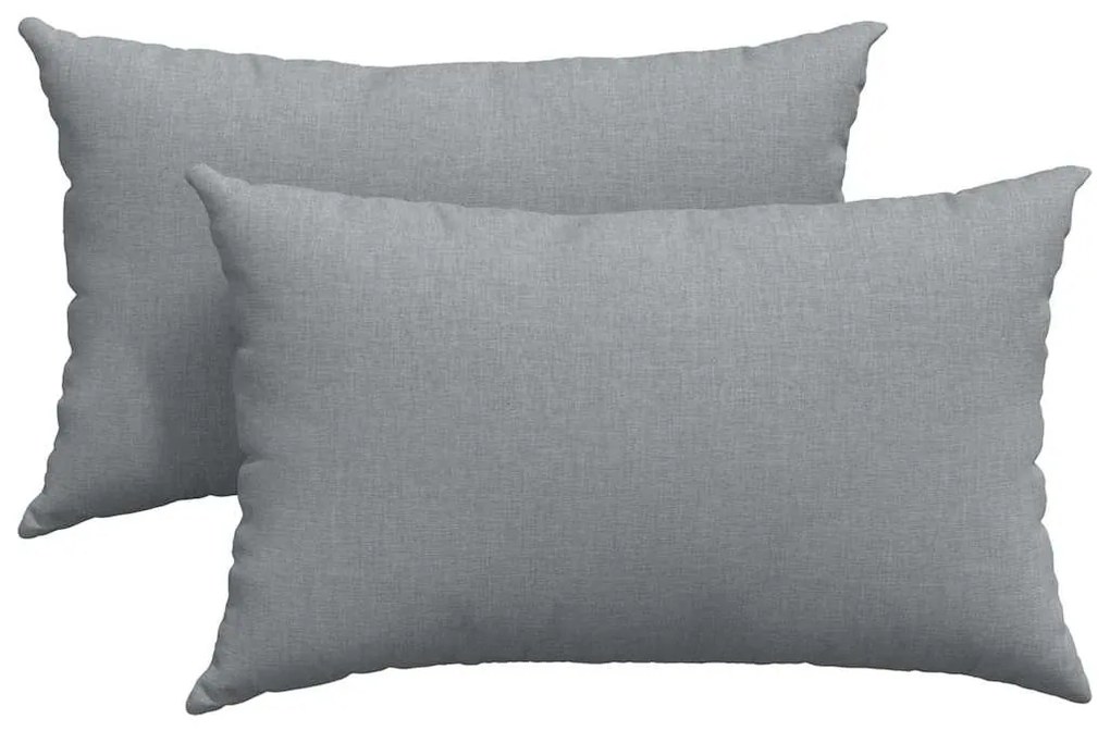 vidaXL Μαξιλάρι Καναπέ 2 pcs Ανοιχτό γκρι 50 x 30 cm ύφασμα