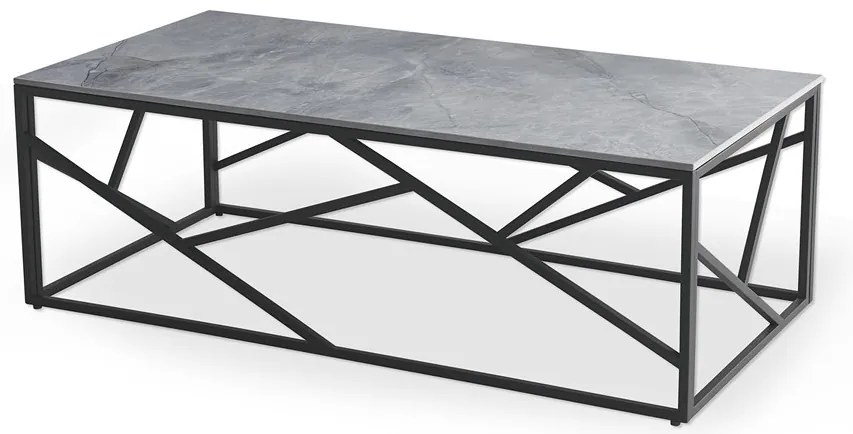 Uni 2 Τραπεζακι Σαλονιου Γκρι Μαρμαρο 120x60x45