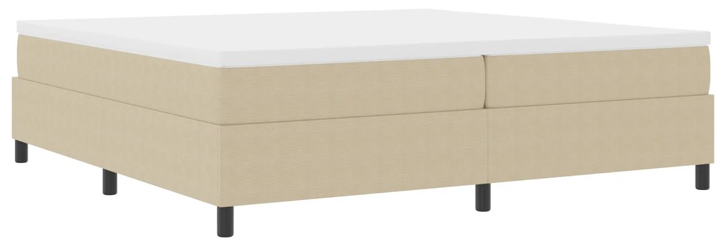 vidaXL Κρεβάτι Box Spring με στρώμα σε ανοιχτό πράσινο και γκρι, διαστάσεις 200 x 200 εκ. από κορντούρα