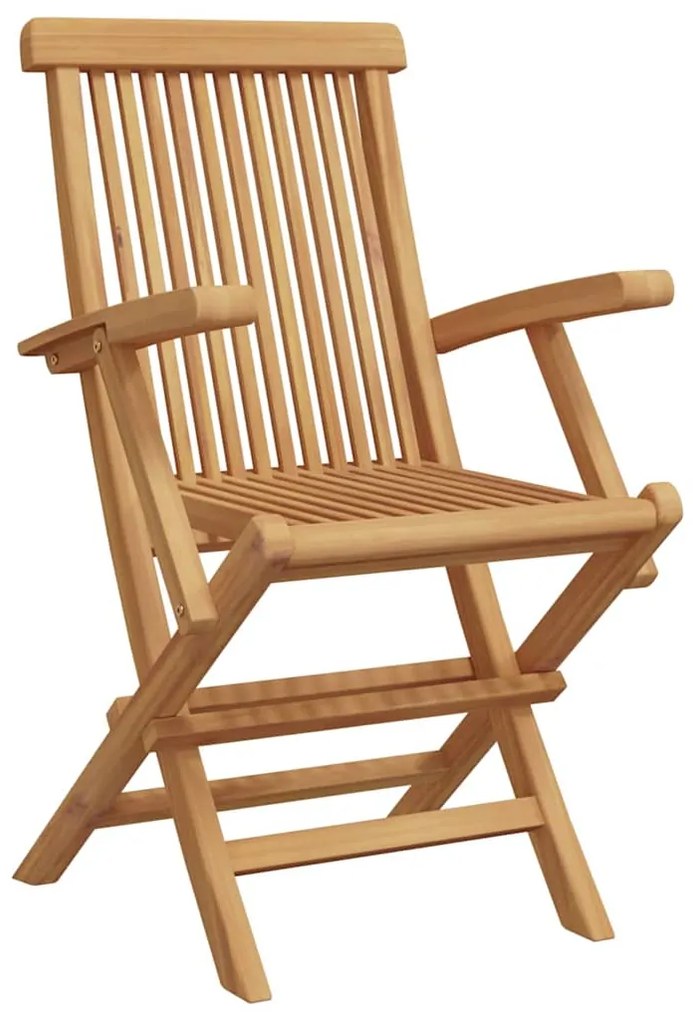 vidaXL Σετ Τραπεζαρίας Κήπου 2 pcs Καφέ Μασίφ ξύλο teak