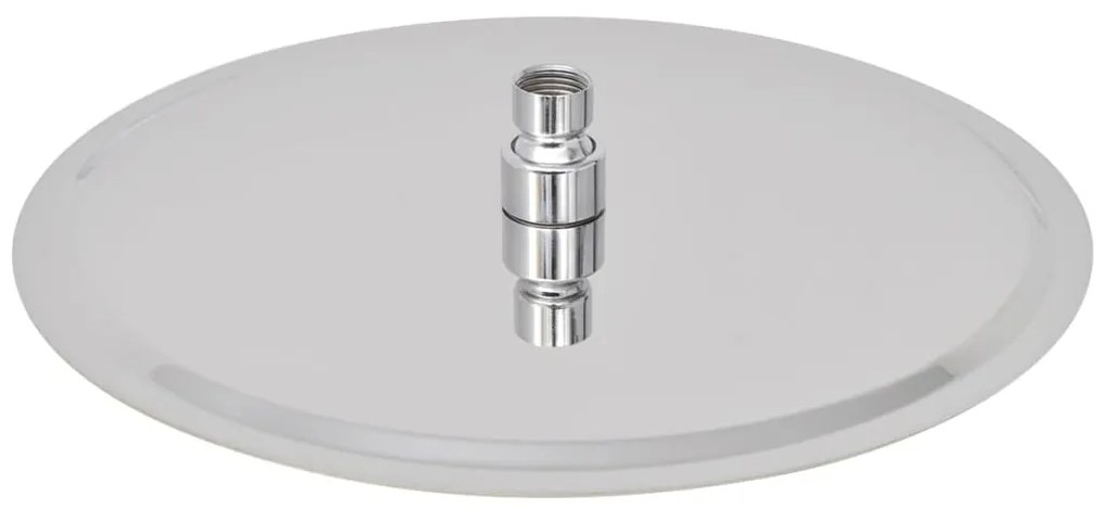 vidaXL Κεφαλή Nτους Βροχή Στρογγυλή 30 εκ. από Ανοξείδωτο Ατσάλι