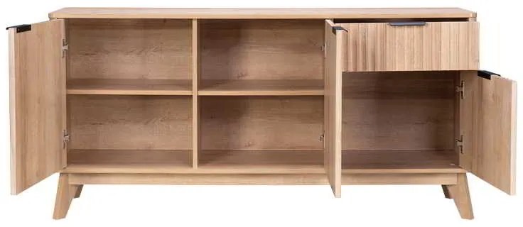 Μπουφές Hamea pakoworld mdf σε φυσική απόχρωση 150x39,5x73εκ