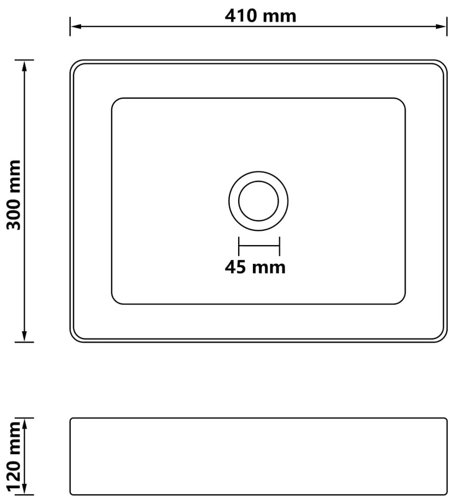 ΝΙΠΤΗΡΑΣ ΠΟΛΥΤΕΛΗΣ ΣΚΟΥΡΟ ΜΠΛΕ ΜΑΤ 41 X 30 X 12 ΕΚ. ΚΕΡΑΜΙΚΟΣ 147045