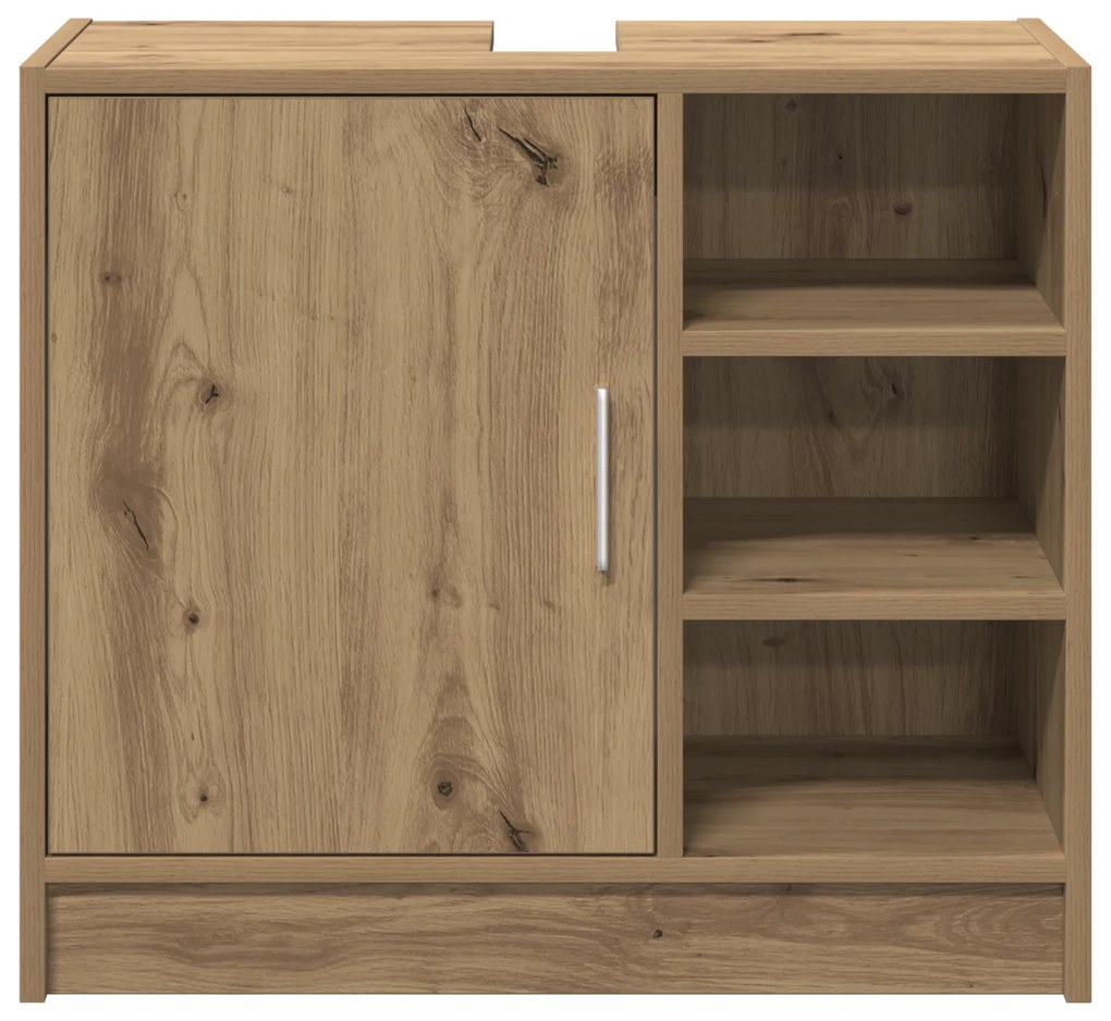 vidaXL Ντουλάπι νιπτήρα Artisan Oak 63x29x55 cm Επεξεργασμένο ξύλο