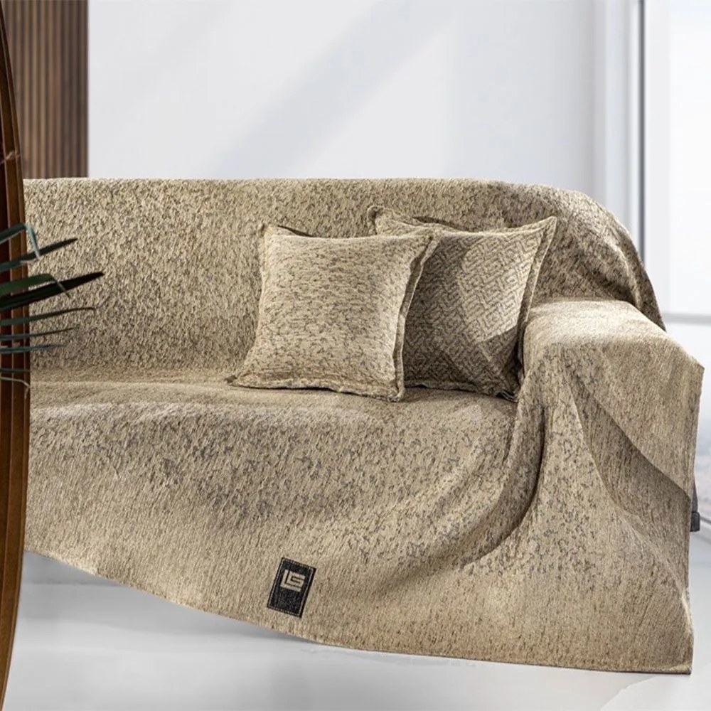 Ριχτάρι Matis Natural Guy Laroche Three-Seater 180x300cm Ακρυλικό,Βαμβάκι, Polyester