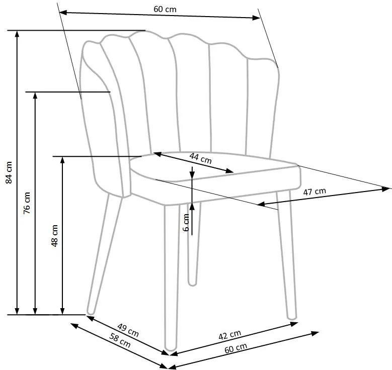 K386 chair, color: dark green DIOMMI V-CH-K/386-KR-C.ZIELONY
