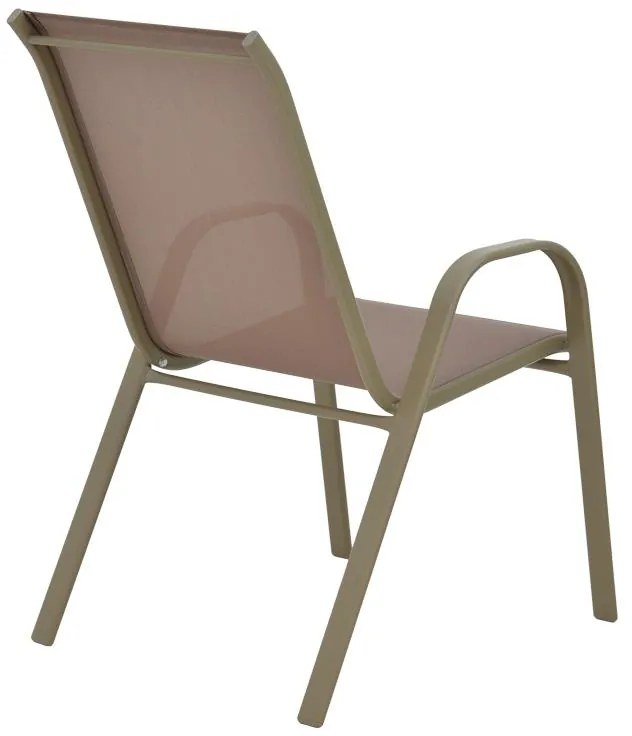 Καρέκλα - Πολυθρόνα Calan μέταλλο σε σαμπανιζέ απόχρωση 55x75x90 εκ. 54x74x91 εκ.