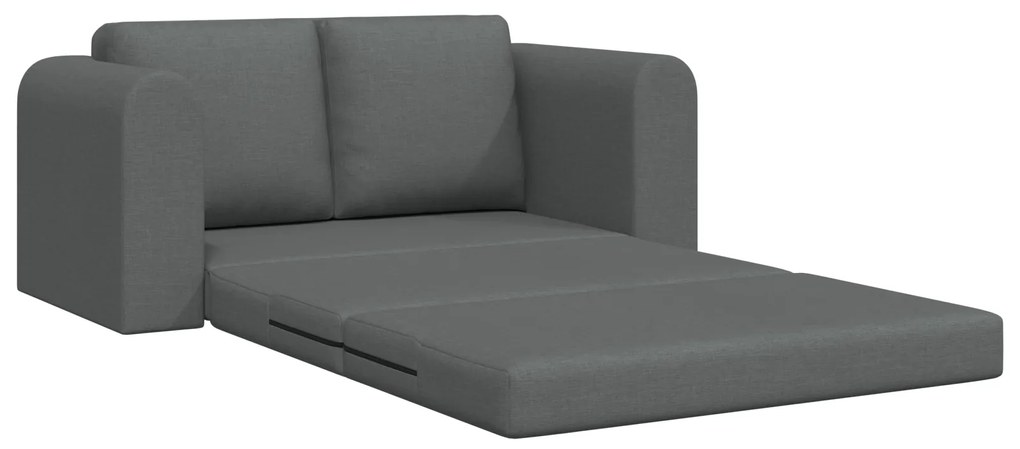 vidaXL Καναπές Κρεβάτι 2-σε-1 Σκούρος Γκρι 148x71x83 εκ. Υφασμάτινος