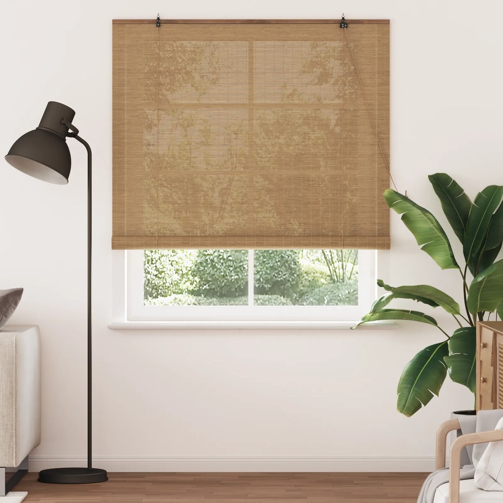 vidaXL Ρολά και Σκίες Παραθύρων Ανοιχτό καφέ 150 x 220 cm Μπαμπού
