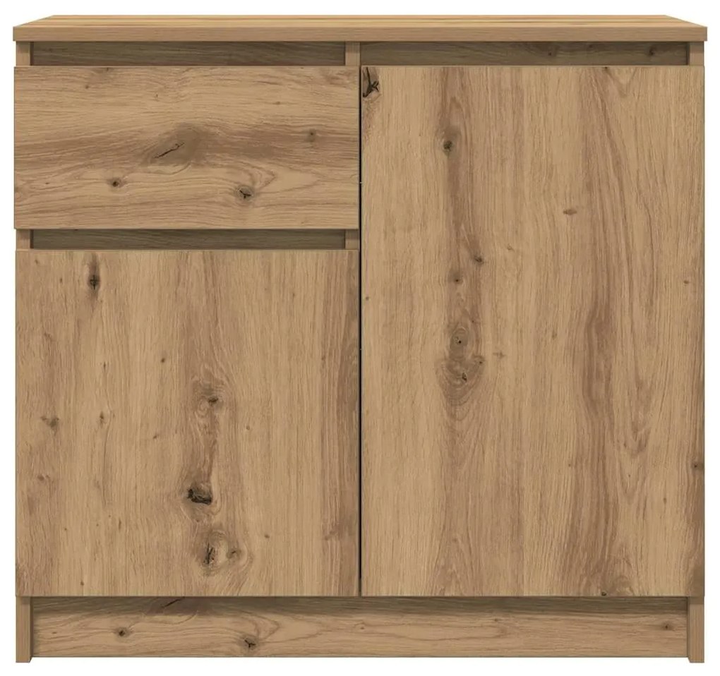Συρταριέρα με Συρτάρια Τεχνίτης Δρυς 71x35x65 εκ. Επεξ. Ξύλο - Καφέ