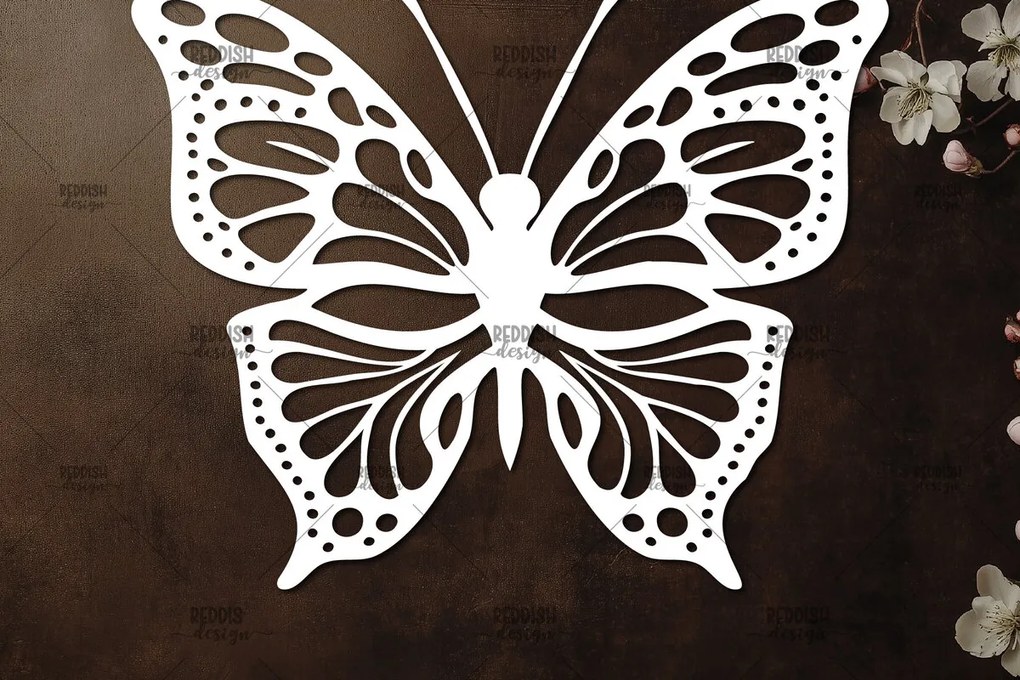 Intra απο ξύλο plywood 3mm-4mm πάχος Κοπή χαρτιού πεταλούδας , Σχέδιο κοπής χαρτιού Δίασταση 30x20 cm INTRAFABR-115823491