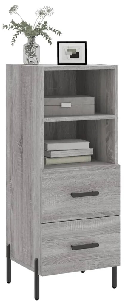 vidaXL Ντουλάπι Γκρι Sonoma 34,5x34x90 εκ. από Επεξεργασμένο Ξύλο