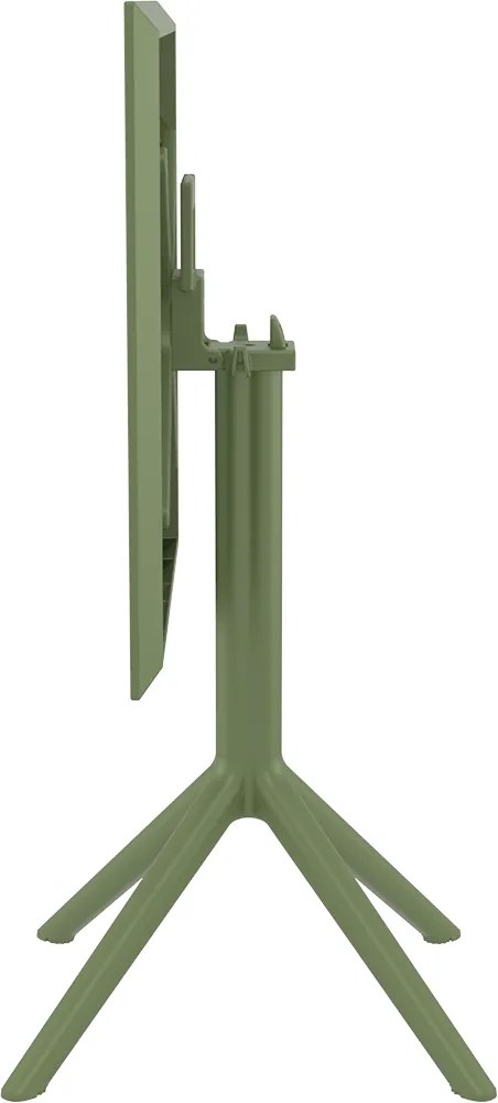 SKY OLIVE GREEN 60Χ60X74εκ. ΤΡΑΠΕΖΙ ΠΤΥΣ/ΝΟ ΠΟΛ/ΝΙΟΥ