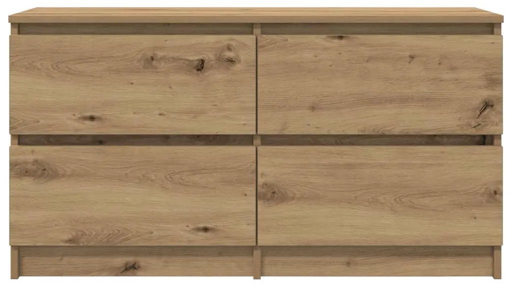 Έπιπλο Τηλεόρασης Artisian Δρυς 100x35x54 εκ Επεξεργασμένο Ξύλο - Καφέ