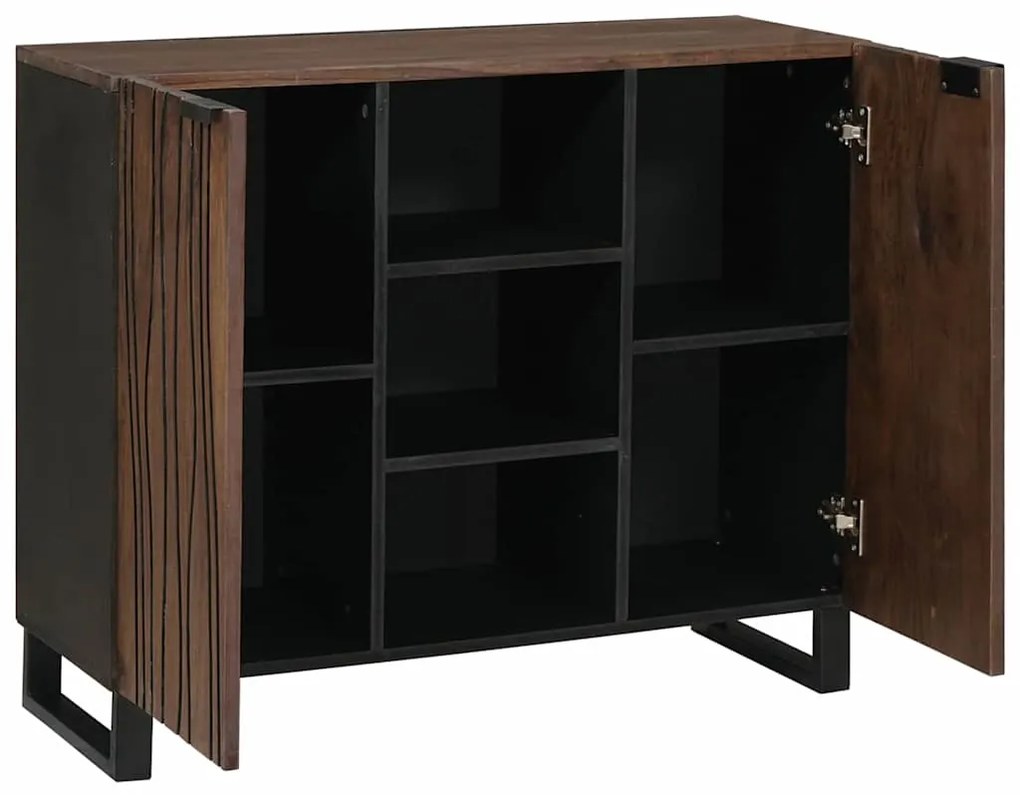 vidaXL Πλαϊνό Γραφείο Καφέ 90 x 33 x 75 εκ Μασίφ ξύλο μάνγκο