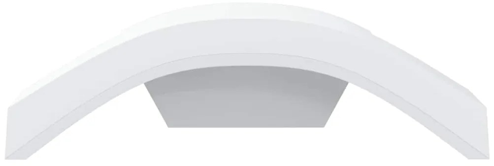 vidaXL Φωτιστικά Εξ. Χώρου LED 2 Τεμ. Λευκό από Χυτό Αλουμίνιο