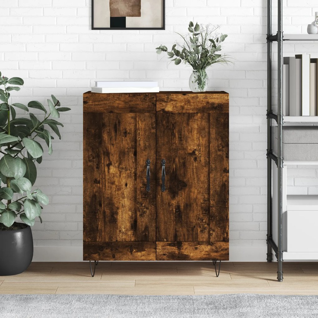 vidaXL Ντουλάπι Καπνιστή Δρυς 69,5 x 34 x 90 εκ. Επεξεργασμένο Ξύλο