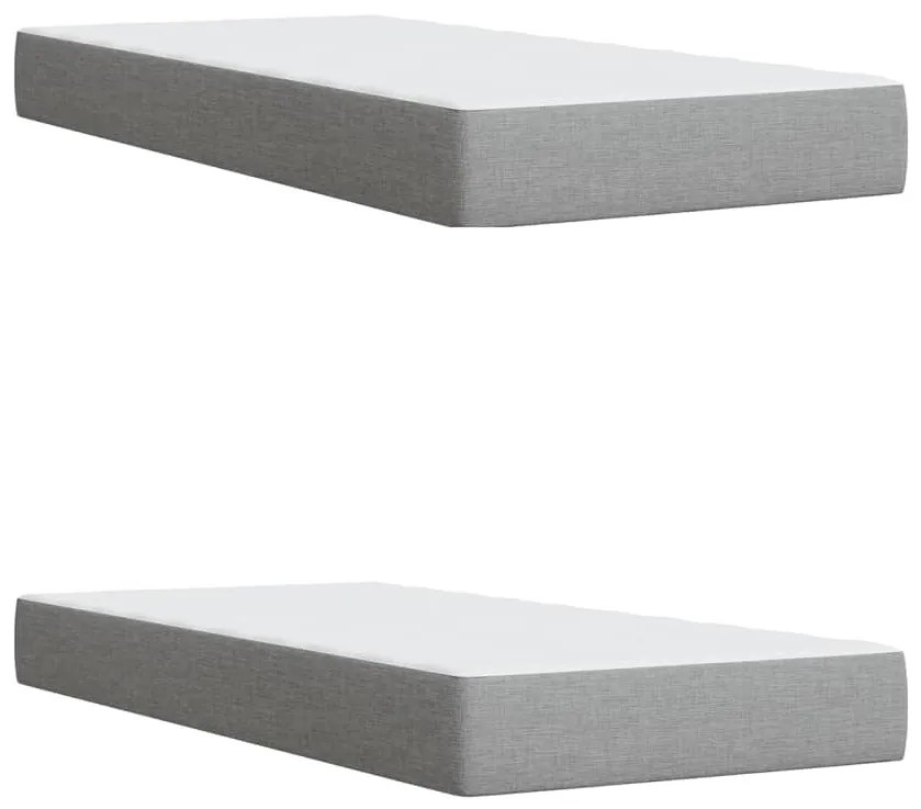 ΚΡΕΒΑΤΙ BOXSPRING ΜΕ ΣΤΡΩΜΑ ΑΝΟΙΧΤΟ ΓΚΡΙ 200X200 ΕΚ. ΥΦΑΣΜΑΤΙΝΟ 3291380