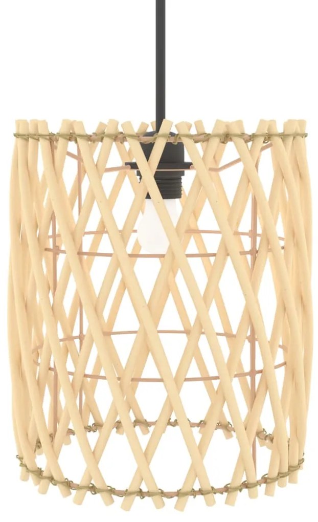 Καπέλο Φωτιστικού Ø23x28 εκ. από Wicker - Καφέ