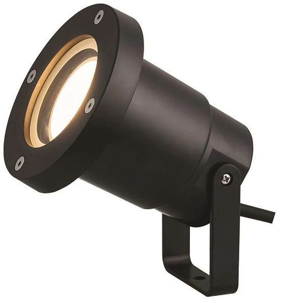 Σποτ Κήπου 1xGU10 Μαύρο Πλαστικό EUROLAMP 145-82024