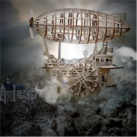 Air Vehicle LK702 3D Ξύλινο Μηχανικό Puzzle ROBOTIME