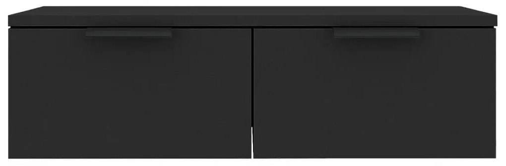vidaXL Ντουλάπι Τοίχου Μαύρο 68 x 30 x 20 εκ. από Επεξεργασμένο Ξύλο