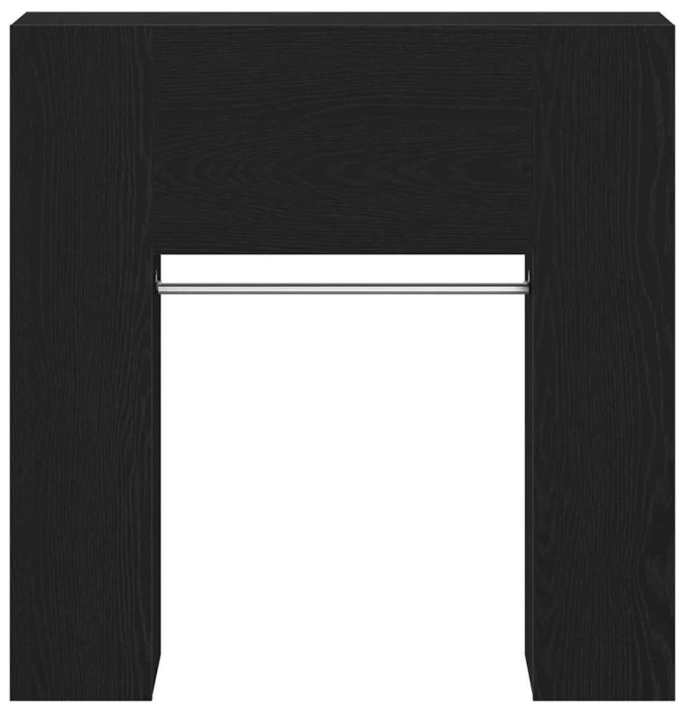 vidaXL Ντουλάπα Χειμώνα Μαύρη Δρυς 97,5x37x99 εκ. Επεξεργασμένο ξύλο