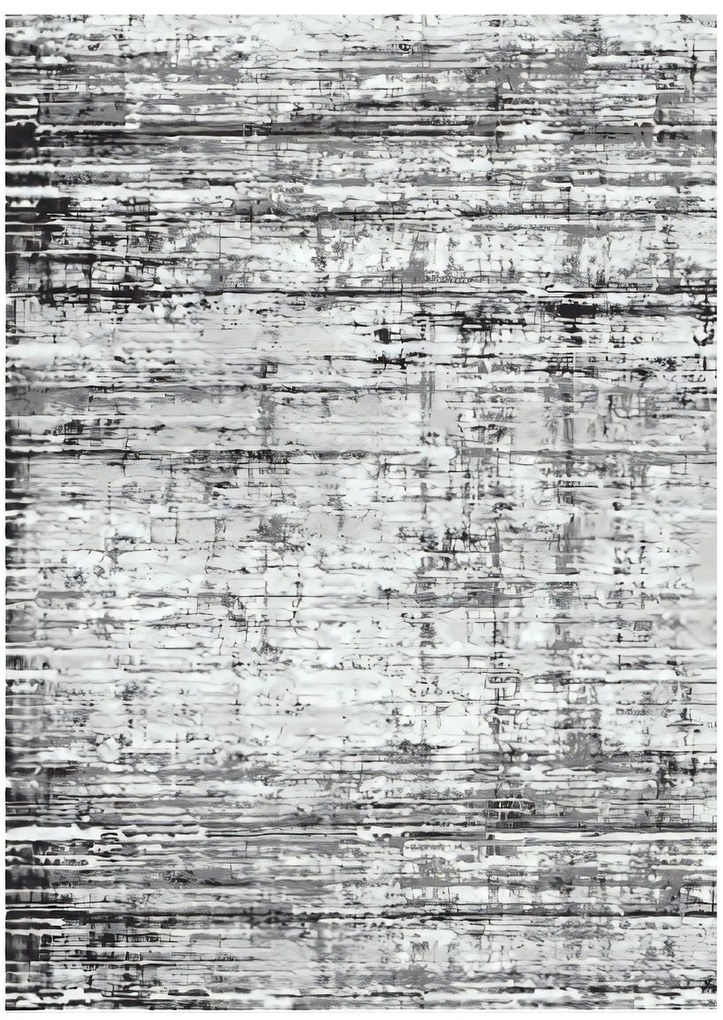 Χαλί Wookece319 708HFT1964 White-Grey-Black Conceptum Hypnose 100X150cm