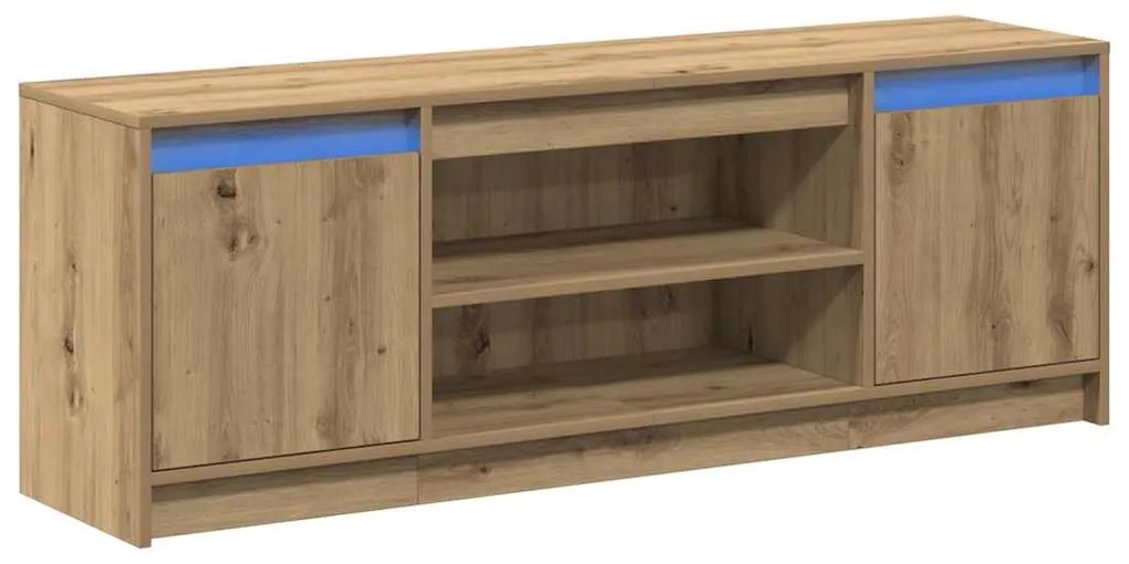 vidaXL Ντουλάπι TV Καφέ 139.5 x 34 x 50 εκ Επεξεργασμένο ξύλο
