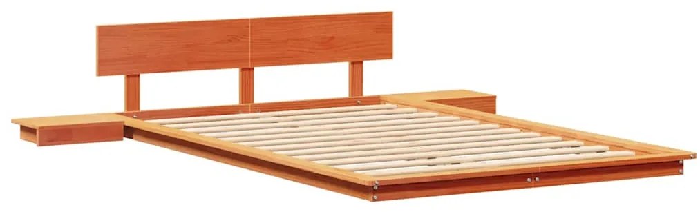 vidaXL Σκελετός Κρεβατιού Καφέ 120 x 190 cm ξύλο