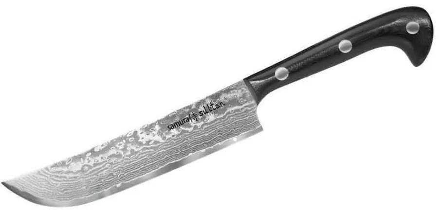 Μαχαίρι Σεφ Sultan SU-0085DB 16,7cm Black Samura Ανοξείδωτο Ατσάλι