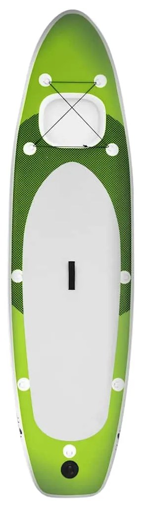 vidaXL Σανίδα SUP Φουσκωτή Σετ Πράσινη 330 x 76 x 10 εκ.