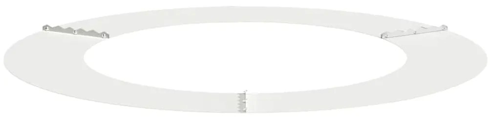 vidaXL Φλατ Δαχτυλίδια Δέντρων 5 pcs Λευκό Ø60 / 90 εκ. Ατσάλι