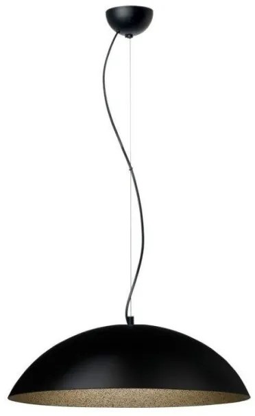 Κρεμαστό Φωτιστικό Οροφής Plexiglass 3xΕ27 Φ47 130-03/47 Arkolight-130-42-03/47-Μαύρο-Χρυσό 130-42-03/47