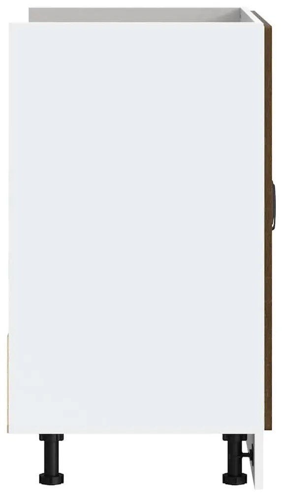 vidaXL Ντουλάπι βάσης νεροχύτη Porto Καφέ Δρυς 80x46x81,5 cm